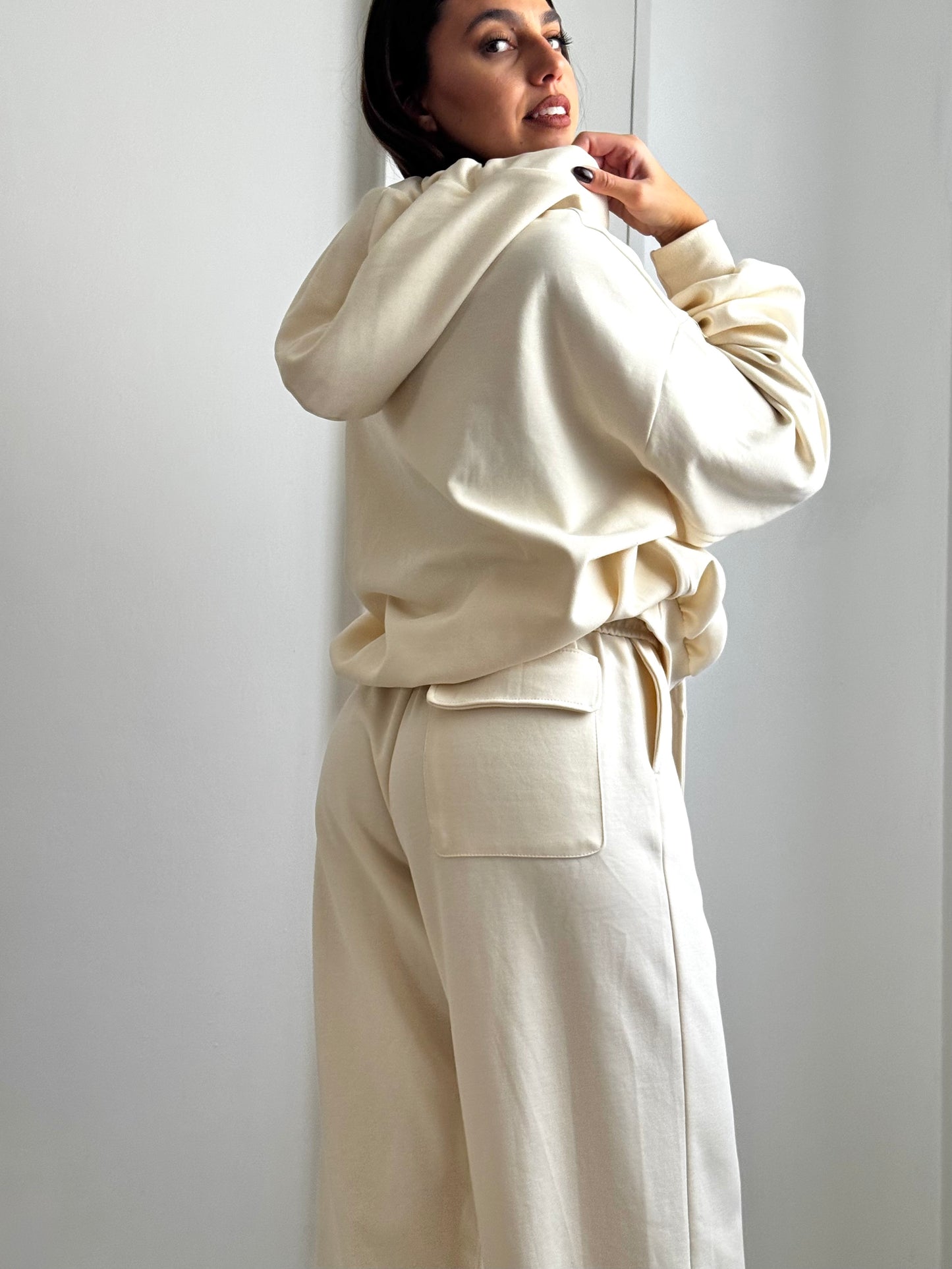 White Cocoon pants - Bozzolo Bianco pantaloni