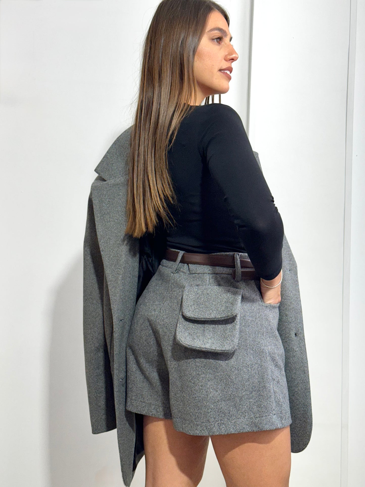 Grey Whisper Shorts - Sussurro grigio